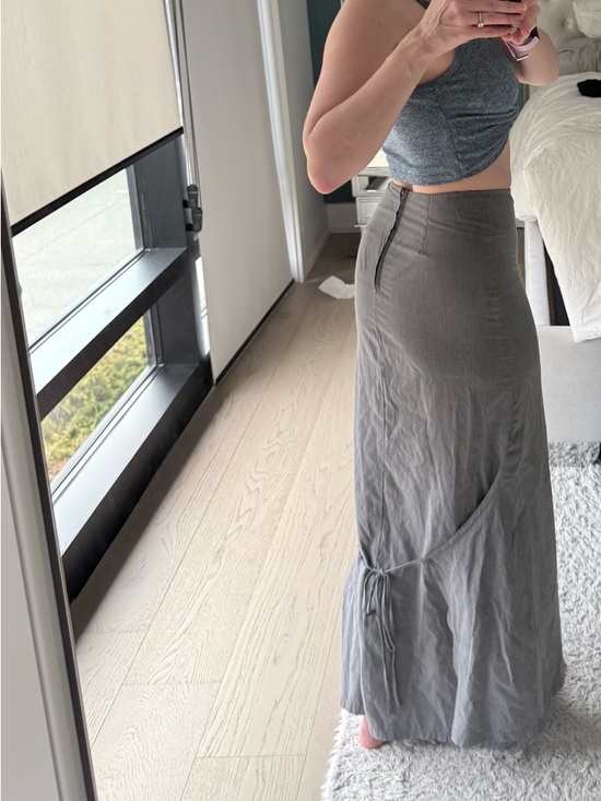 Vintage Dresses & Skirts - Vintage Gray Maxi Skirt - Women